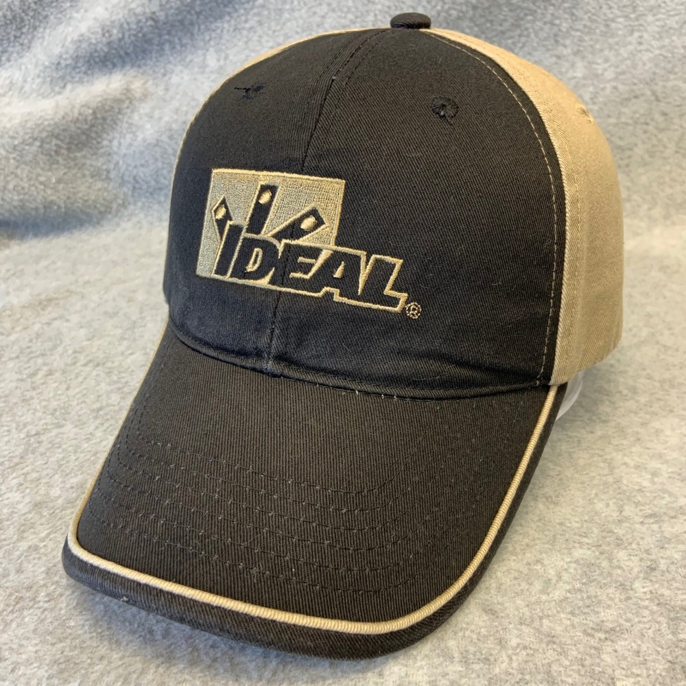 Ideal Industries Logo Mens Black Tan K-Products Baseball Hat Adjustable OSFM